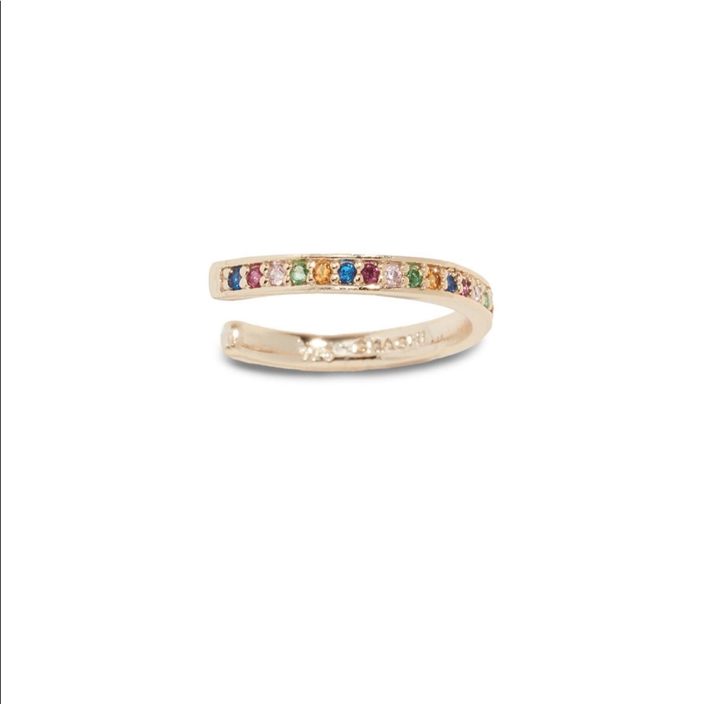 Shashi rainbow ear cuff - NEW